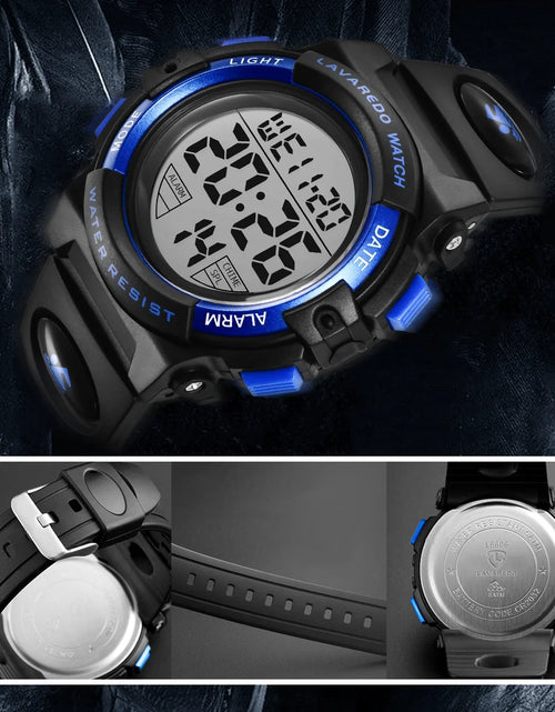 Load image into Gallery viewer, Digital Sports Watch for Age 4-15 Waterproof Watches with Alarm Stopwatch Wrist Watches for Age 4-15 Birthday Chriatmas Gift

