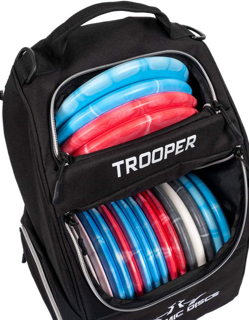 Load image into Gallery viewer, Dynamic Discs Trooper Disc Golf Bag | Large Frisbee Bags with 18+ Discs Capacity | Lightweight &amp; Durable Backpack | Great Gifts or Disc Golf Accessories for Men | Ideal for Beginners &amp; Pro Players
