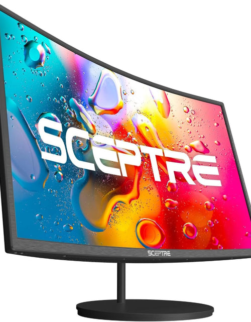 Load image into Gallery viewer, 24" Curved 75Hz Gaming LED Monitor Full HD 1080P HDMI VGA Speakers, VESA Wall Mount Ready Metal Black 2019 (C248W-1920RN)
