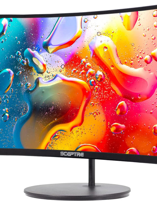 Load image into Gallery viewer, 24" Curved 75Hz Gaming LED Monitor Full HD 1080P HDMI VGA Speakers, VESA Wall Mount Ready Metal Black 2019 (C248W-1920RN)
