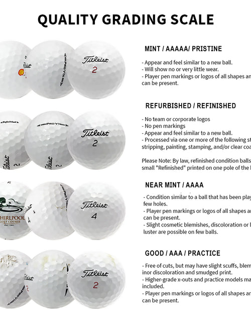 Load image into Gallery viewer, Callaway Mix Golf Balls, near Mint, 4A, AAAA Quality, 36 Pack, White
