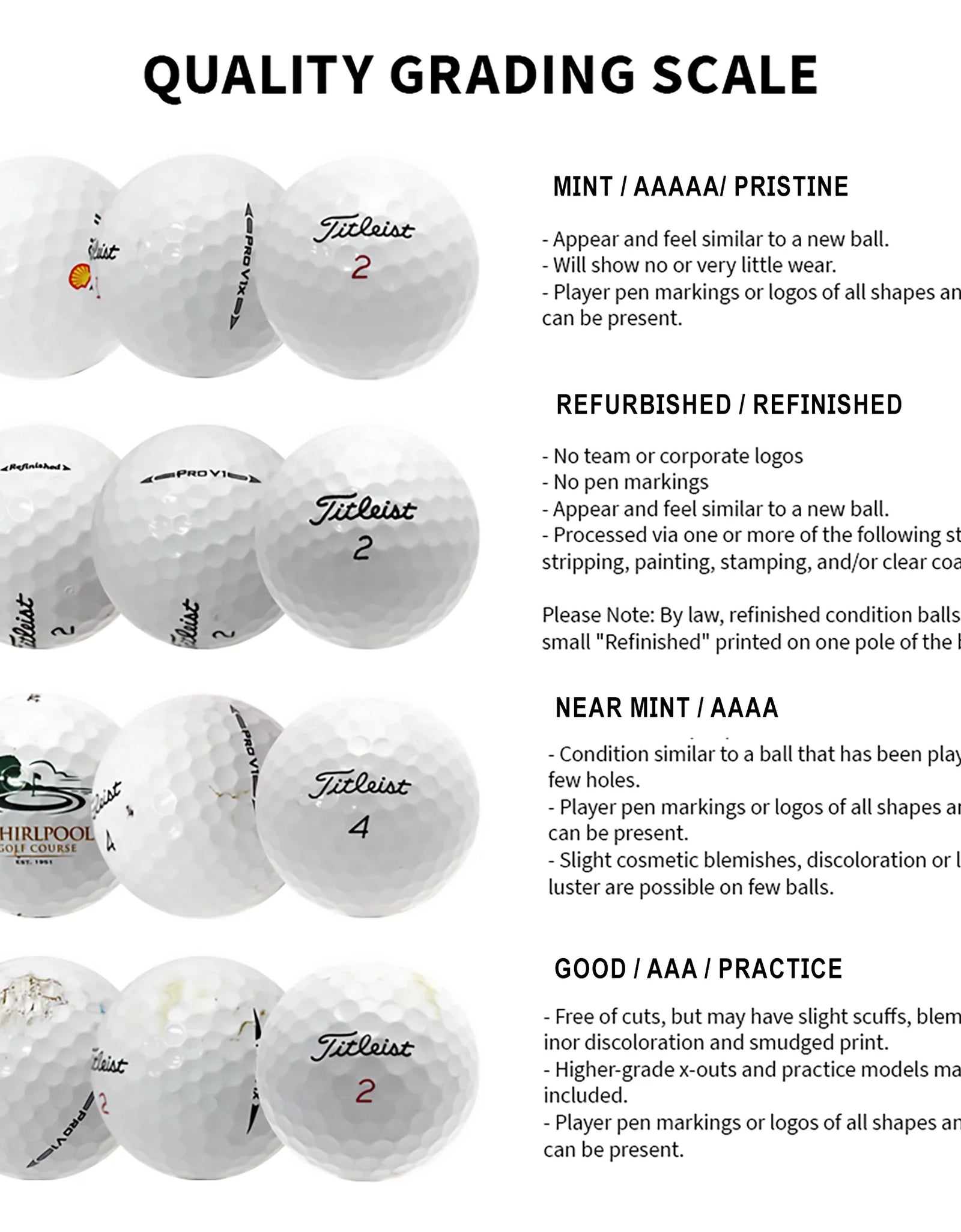 Callaway Mix Golf Balls, near Mint, 4A, AAAA Quality, 36 Pack, White