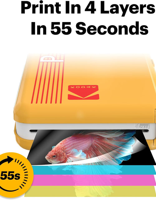 Load image into Gallery viewer, Mini 2 Retro 2X3 Portable Photo Printer, 38 Sheets, Bluetooth Smartphone Printer for Iphone &amp; Android, Instant Color Prints, 4PASS Dye Sublimation, White
