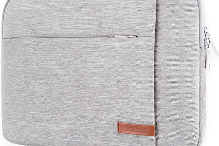 15.6 Inch Laptop Sleeve Case Computer Bag for 15.6" Acer Aspire/Predator, Inspiron, ASUS Zenbook Pro 15 Vivobook, HP Pavilion, Lenovo Ideapad 330, Thinkpad E590, Chromebook Water Resistant, Gray