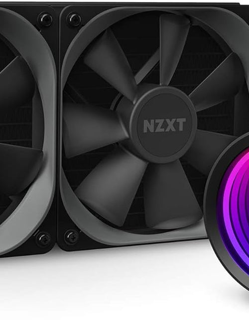 Load image into Gallery viewer, Kraken X53 240Mm - RL-KRX53-01 - AIO RGB CPU Liquid Cooler - Rotating Infinity Mirror Design - Improved Pump - Powered by CAM V4 - RGB Connector - Aer P 120Mm Radiator Fans (2 Included)
