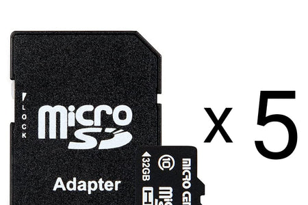 32GB Class 10 Micro SDHC Flash Memory Card with Adapter for Mobile Device Storage Phone, Tablet, Drone & Full HD Video Recording - 80Mb/S UHS-I, C10, U1 (5 Pack)