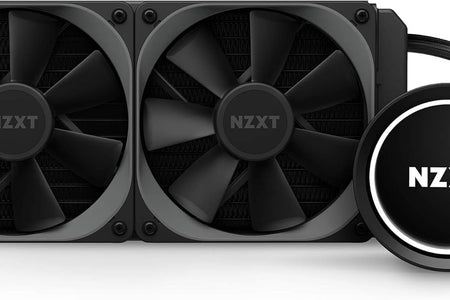 Kraken X53 240Mm - RL-KRX53-01 - AIO RGB CPU Liquid Cooler - Rotating Infinity Mirror Design - Improved Pump - Powered by CAM V4 - RGB Connector - Aer P 120Mm Radiator Fans (2 Included)