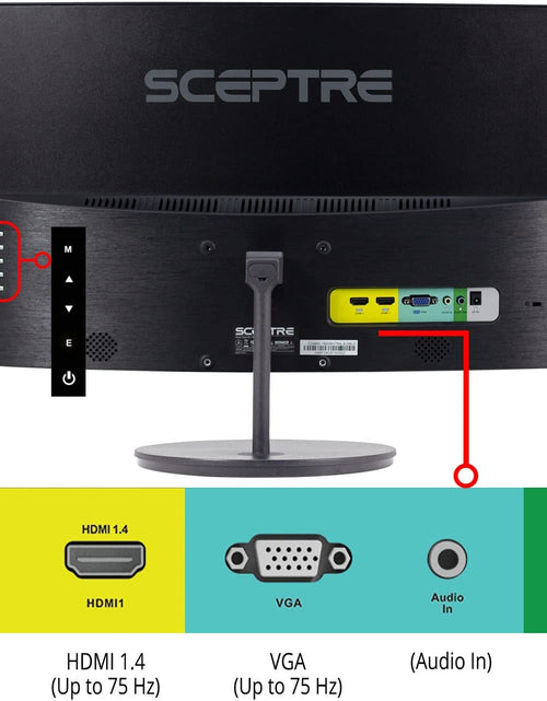 Load image into Gallery viewer, 24" Curved 75Hz Gaming LED Monitor Full HD 1080P HDMI VGA Speakers, VESA Wall Mount Ready Metal Black 2019 (C248W-1920RN)
