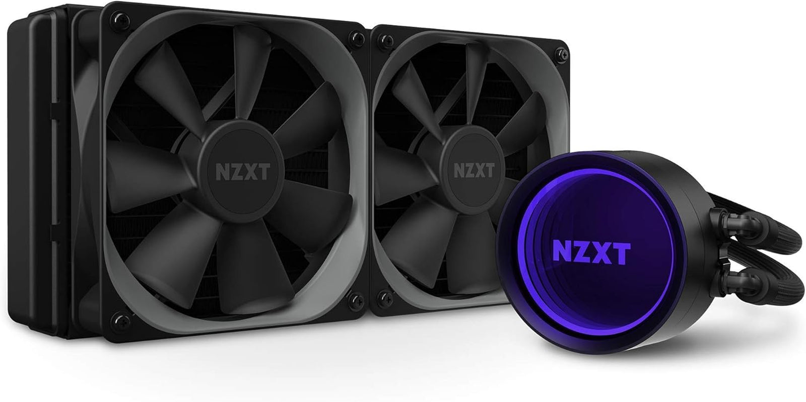 Kraken X53 240Mm - RL-KRX53-01 - AIO RGB CPU Liquid Cooler - Rotating Infinity Mirror Design - Improved Pump - Powered by CAM V4 - RGB Connector - Aer P 120Mm Radiator Fans (2 Included)