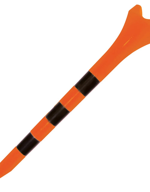 Load image into Gallery viewer, Pride Performance Plastic Golf Tees, Low-Resistance Head for Golf, Longer Drives, Durable &amp; Stable Design, 3-1/4", Striped Citrus Mix – 25 Count

