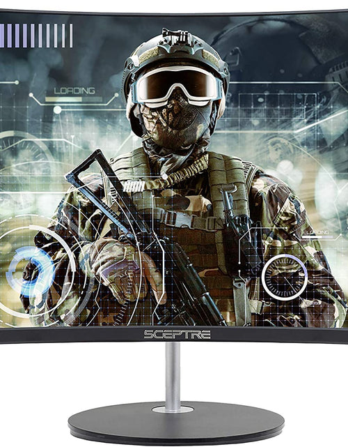 Load image into Gallery viewer, 24" Curved 75Hz Gaming LED Monitor Full HD 1080P HDMI VGA Speakers, VESA Wall Mount Ready Metal Black 2019 (C248W-1920RN)

