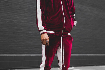 Velour Tracksuit Mens,2023 Men'S Velour Tracksuit 2 Pieces Winter Warm Full Zip up Jacket Sweatpants Fitness Sportswear Sweatsuit Jogger Sets