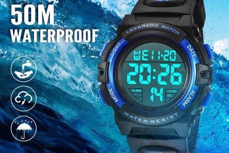 Digital Sports Watch for Age 4-15 Waterproof Watches with Alarm Stopwatch Wrist Watches for Age 4-15 Birthday Chriatmas Gift
