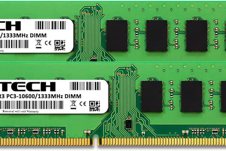 RAM 8GB Kit (2X4Gb) DDR3 1333 Mhz PC3-10600 DIMM - Desktop Computer Memory - CL9 240-Pin UDIMM Non-Ecc Unbuffered Upgrade Modules