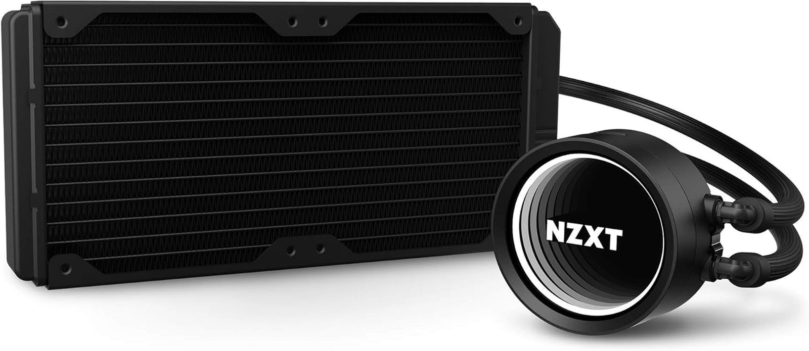 Kraken X53 240Mm - RL-KRX53-01 - AIO RGB CPU Liquid Cooler - Rotating Infinity Mirror Design - Improved Pump - Powered by CAM V4 - RGB Connector - Aer P 120Mm Radiator Fans (2 Included)