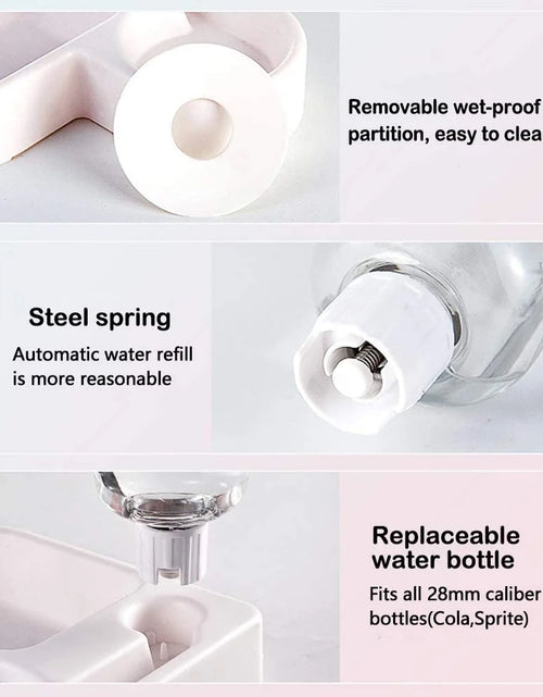 Load image into Gallery viewer, Pet Bowl Puppy Home Automatic Water Dispenser Cats Dogs Easy Clean PP Food Dish
